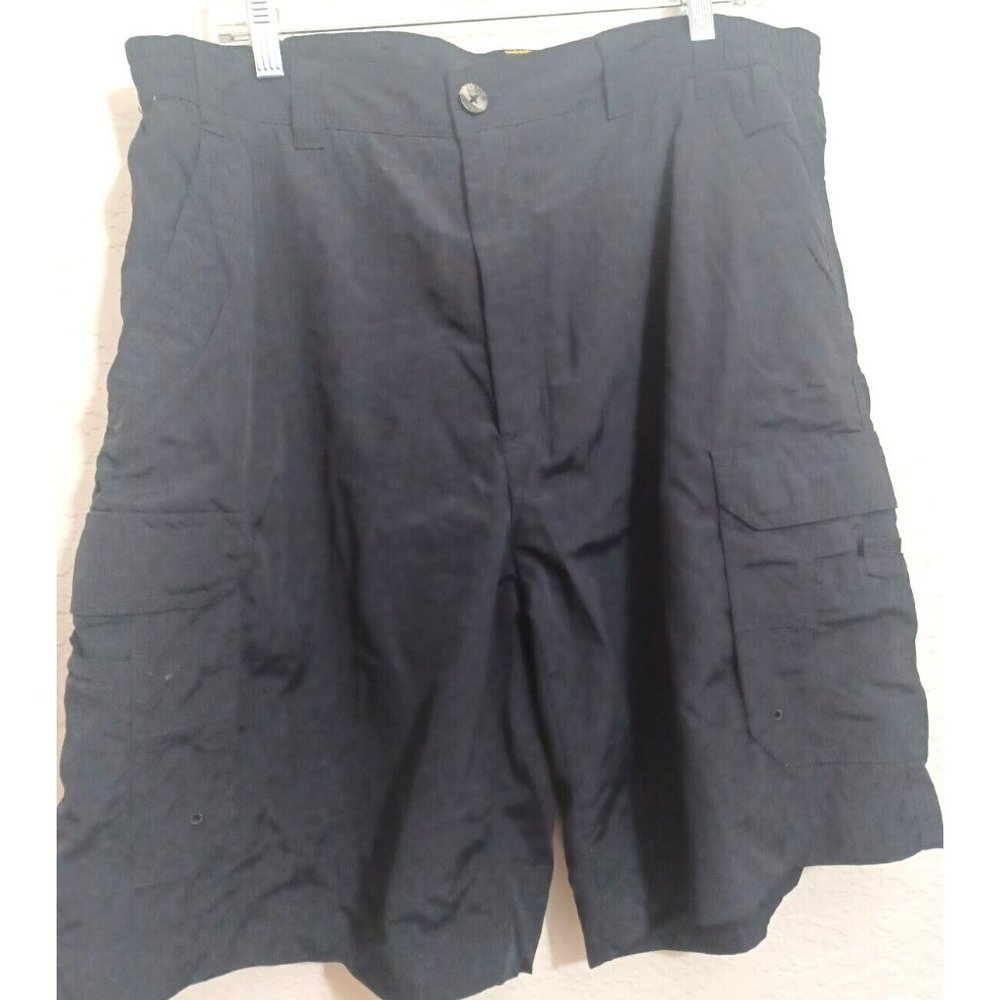 Pacific Trail CARGO Shorts Adult Large Black Lightweight Athletic Casual Men's